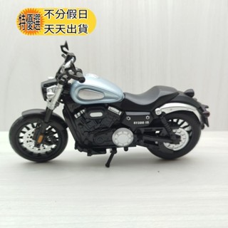 宅米吉 全新盒裝現貨~1:12~奔達金吉拉 HY300-15 美式巡航車 黑色 (聲光車) 模型車 玩具 重機 摩托車