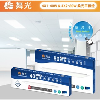 《舞光》4尺*1尺、4尺*2尺 LED平板燈(40W、80W)，LED輕鋼架燈具，LED面板燈，CNS認證，P-41PD
