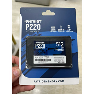 全新未拆封Patriot 美商博帝P220 512GB 2.5吋 SSD固態硬碟