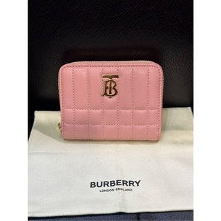 【EZ兔購🐰Sammi 精品】正品 BURBERRY 博柏利 TB 小羊皮 零錢 卡 包 卡夾 14.X14.5CM