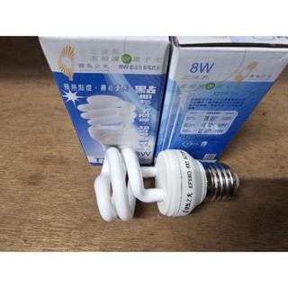 《出清庫存》寶島之光 螺旋燈泡 小型燈具5W 8W 13W 240V 三波長高頻護眼電子式 E27 白光