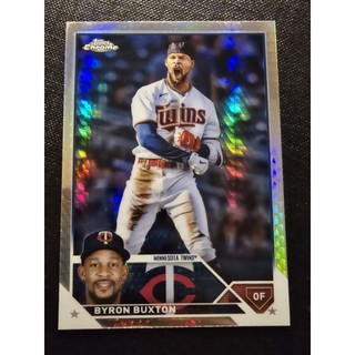 雙城隊 Byron Buxton 雷射平行卡 2023 Topps Chrome 球員卡