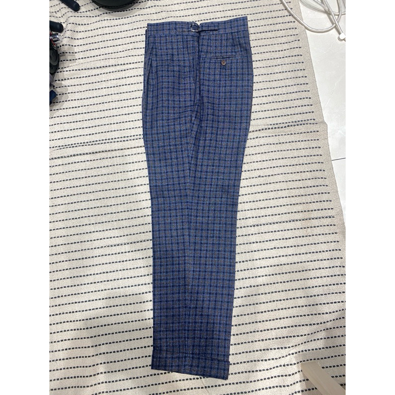 訂製西裝褲 布料FRATELLI TALLIA DELFINO 毛麻棉