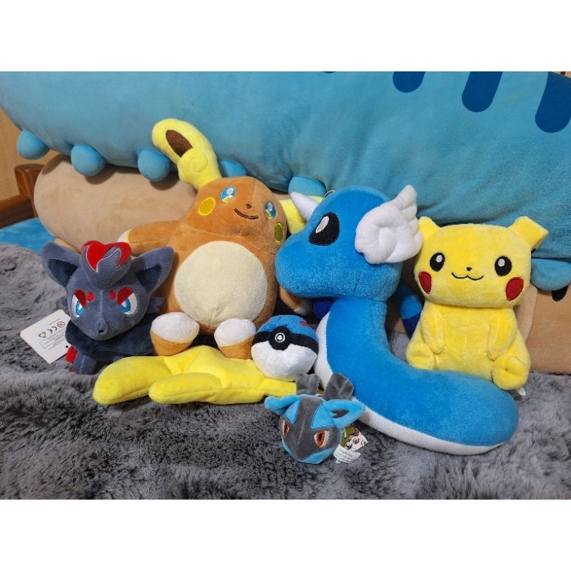 寶可夢 神奇寶貝 pokemon 皮卡丘 雷丘 哈克龍 索羅亞 寶貝球 路卡利歐 娃娃 玩偶
