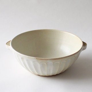 **現貨**日本製益子燒 復古手工刻紋附耳小缽(大/小) 中缽 小缽 沙拉缽 湯碗 小碗 飯碗 日本陶器