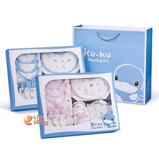 手寫賀卡服務！限量商品 KU.KU 酷咕鴨Ku-2414小樹花精緻禮盒24件組，附贈送禮提袋，彌月禮盒 新生兒禮盒