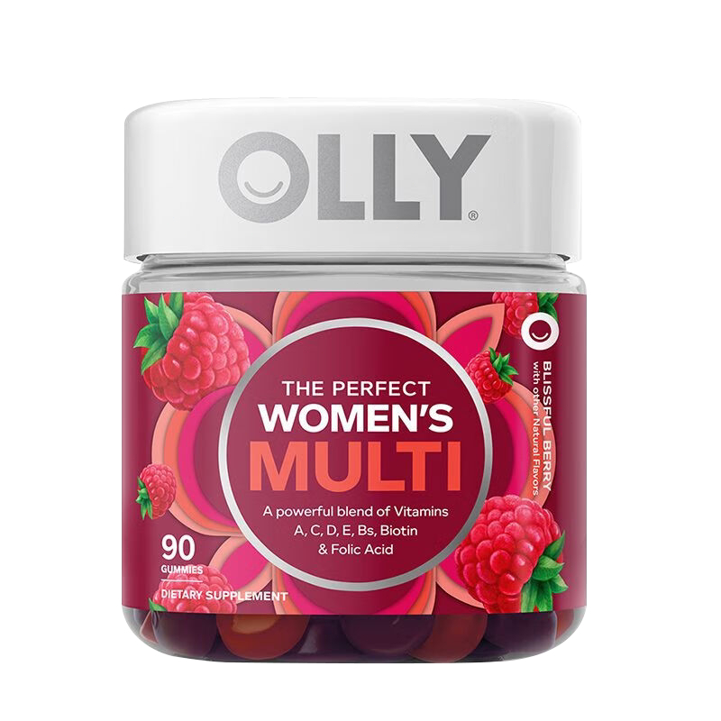 「OLLY」女性複合維生素軟糖含葉酸多種vc維b生物素免疫力 官方正品
