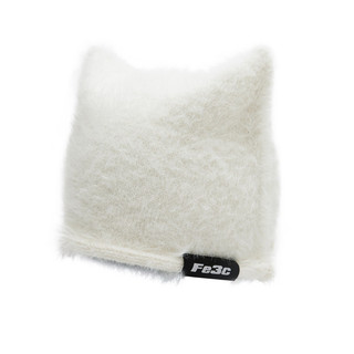 【Fe3c】Devil Are Not Evil Beanie II White 貓耳毛帽 惡魔毛帽男女可戴|品牌旗艦館