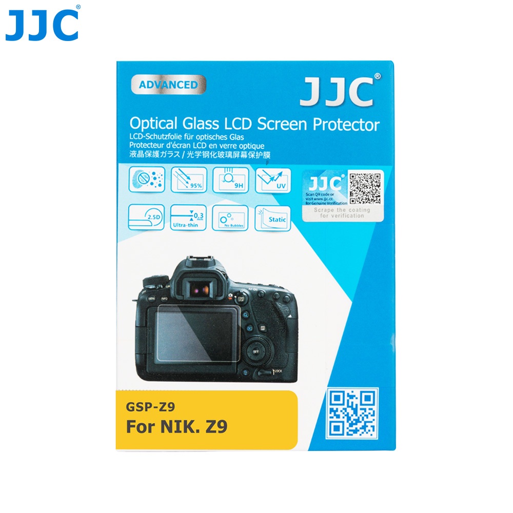 JJC 9H高硬度 鑽石玻璃螢幕保護貼 鋼化貼 for NIKON Z5II Z8 Z9 Zf 單眼相機