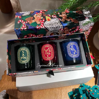 🎄🔴 Diptyque 2024冬日聖誕限定香薰蠟燭 70g三件禮盒組 香氛 蠟燭 送禮 收藏 禮盒 🔴🎄