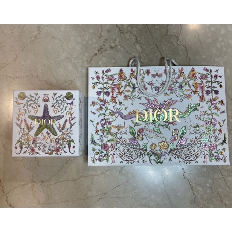 DIOR迪奧 2024聖誕節 VIP 限量贈品 彩色海馬雪花水晶球 盒裝完整