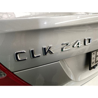 圓夢工廠 Benz 賓士 CLK W209 CLK240 鍍鉻銀 字貼 字標 車標 車貼 字型同原廠 高度28mm