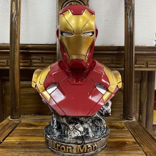 【限時折扣】 復仇者聯盟 黑豹 大號 公仔 半身像 模型 盒裝 手辦 鋼鐵人 gk 漫威 景品 周邊 桌面 機箱 擺件