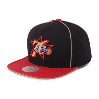 NBA Pipe Snapback HWC 經典平帽沿 七六人 黑紅
