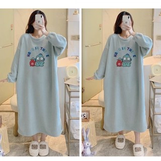 臺灣出貨 150公斤可穿胖mm大尺碼冬天睡衣女 毛絨睡衣 連身睡裙 女生睡衣 保暖睡衣 可愛睡衣 居家睡衣 家居服居家服