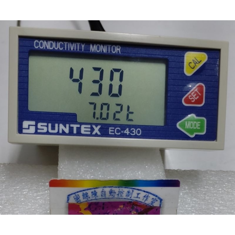 🌞二手現貨保固 上泰 SUNTEX 電導度水質監視器 EC-410 微電腦比電阻＆電導度監視器／傳送器 EC-430