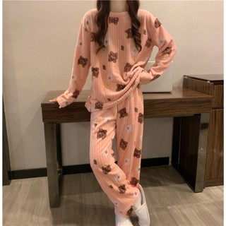 Mimo⭐現貨🌈 睡衣 睡衣套裝 暖暖套裝 珊瑚絨睡衣 秋冬睡衣 保暖居家服 睡衣兩件套 居家套裝