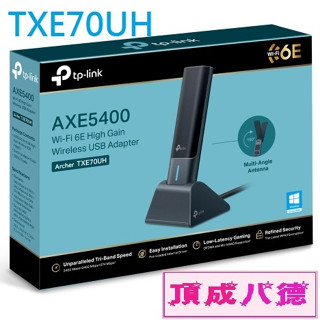 TP-Link Archer TXE70UH AXE5400 Wi-Fi 6E 高增益無線 USB 網絡卡 網路卡