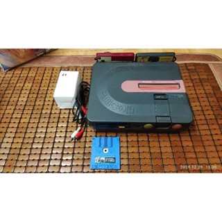 （磁碟片可讀）日本製任天堂原裝2合1SHARP夏普雙胞胎紅白機AV主機，2手無盒無書有副廠電源線及附av線(可玩瑪莉歐、