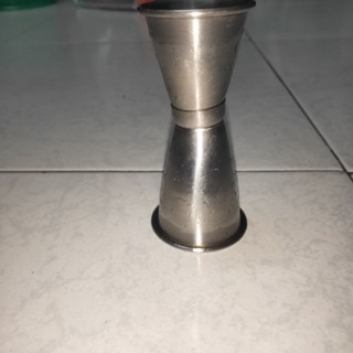二手 臺灣製 不鏽鋼 雙頭 量杯 量酒器 量酒杯 盎司杯 計量杯
