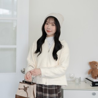 現貨~可愛QQ毛雙拉鍊口袋連帽外套【RC414912】DesireShop