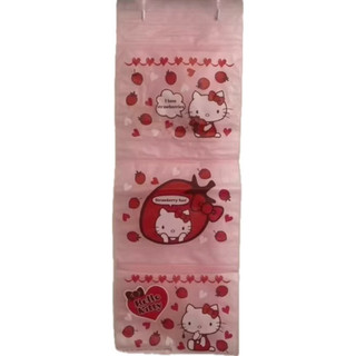 (NG特價）Hello Kitty 塑膠收納掛袋 三層收納袋