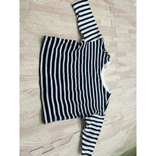 二手 uniqlo 條紋上衣80cm