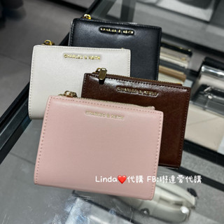 Linda❤️代購 現貨 Charles & Keith 小CK 純色 短夾 拉鍊 皮夾 CK6-10680907