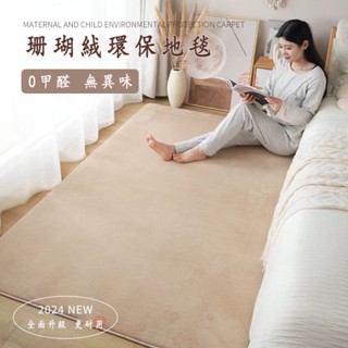 北歐珊瑚絨地毯 純色地毯 客廳房間地毯 絨毛地毯 床邊地墊 絨毛地墊 防滑地墊 床邊地毯 地毯 地墊 簡約風地毯