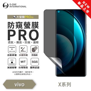 vivo X系列 X100 Pro X90 X80『磨砂防窺螢膜PRO』30度防窺+護眼 順滑不留指紋 輕微劃痕 保貼