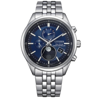 CITIZEN 星辰 GENT'S 電波對時 月相盈虧光動能腕錶 42MM (BY1030-50L)