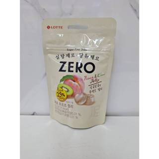 【LOTTE】樂天 Zero零糖低卡水果軟糖 水蜜桃&奇異果風味軟糖 (52g /包) /柑橘柚子軟糖(40g/包)