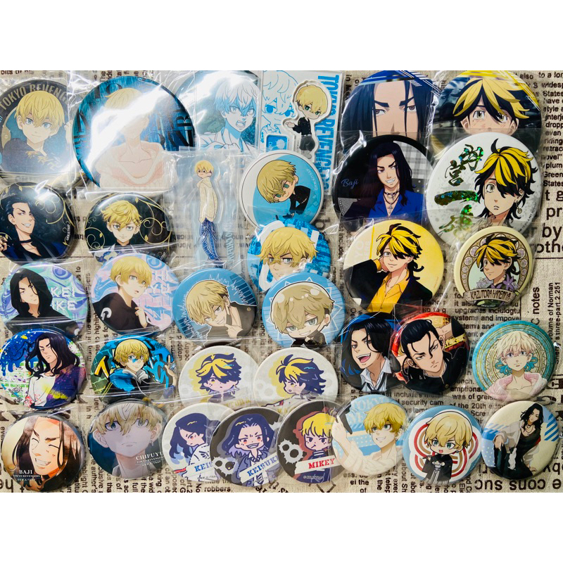 8/13更新 東京復仇者 東卍 松野千冬 千冬 羽宮一虎 一虎 場地圭介 場地 徽章原畫吊飾軟膠 大徽章立牌繪馬一番賞