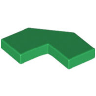 LEGO 樂高 綠色 轉角平板 Tile 2x2 Cut Corner 27263 6385275