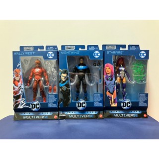 DC MULTIVERSE 少年泰坦 夜翼 迪克 星火 俏嬌娃 閃電俠 沃利 美泰兒 MATTEL 人偶 玩具 模型