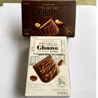 【FHICS】現貨 韓國LOTTE 樂天 Ghana 迦納 摩卡咖啡 巧克力餅乾 91克