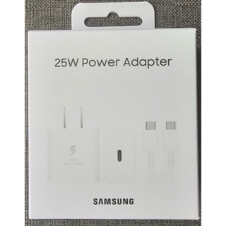 SAMSUNG 三星 原廠 25W 新款 超快充旅充組EP-T2510 含充電器+雙Type C線 (公司貨)