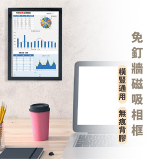嘉義出貨 {臺灣收納王} 磁吸相框 磁性展示貼 磁吸廣告框 告示牌 證書執照保護套 裱框 獎狀框 展示框海報