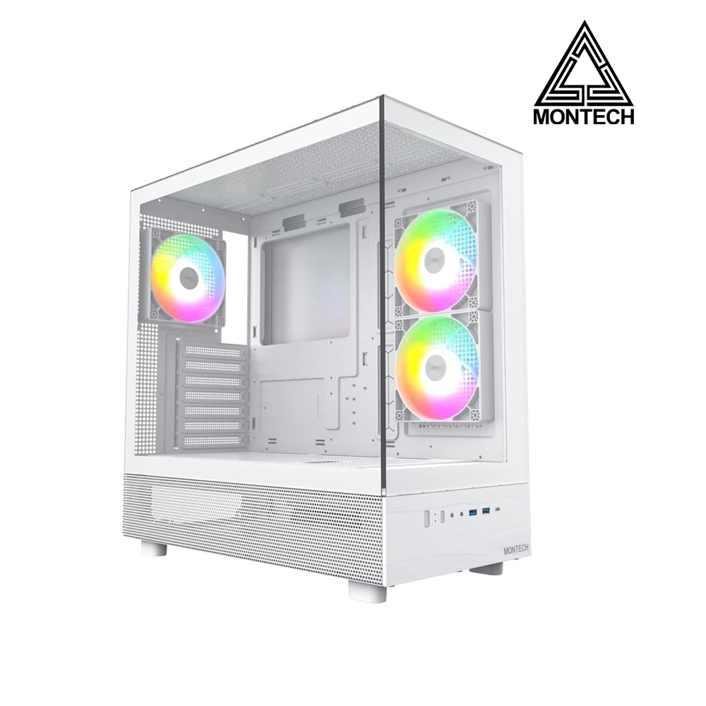 MONTECH 君主 XR 黑 /顯卡長42/CPU高17.5/全景玻璃透側/ATX/ MONTECH XR
