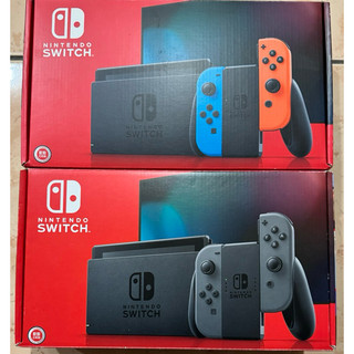 配件齊全switch主機 紅藍灰黑色電量加強款 經典款 任天堂 Nintendo二手中古九成新NS台灣公司貨動森薩爾達