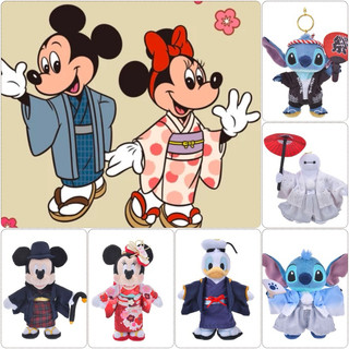 現貨 日本迪士尼專賣店 帶回 和服系列 米奇 米妮 唐老鴨 杯麵 史迪奇 和服鑰匙圈吊飾 史迪奇 祭典鑰匙圈吊飾