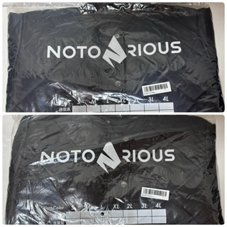 Notorious 黑、藍 尺寸:L 菱格鋪棉外套(惡名昭彰 館長 成吉思汗 銀纖維 石墨烯 鋅纖維