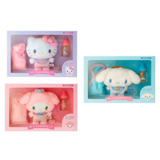 <ABC日貨小舖>💕現貨💕日本 三麗鷗 Sanrio kitty 美樂蒂 大耳狗 絨毛娃娃 奶嘴 包巾 嬰兒娃娃組
