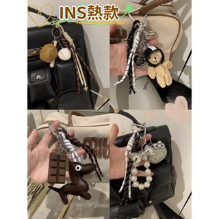 INS爆款個性包包掛飾 拉鏈包包裝飾 個性編織繩掛件 可愛娃娃包包吊飾 情侶鑰匙扣 手機吊飾 包包吊飾女