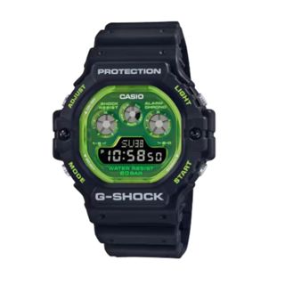 【CASIO 卡西歐】G-SHOCK 半透明時尚 夜光電子腕錶 DW-5900TS-1 46.8mm