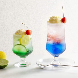 日本東洋佐佐木 HS杯口強化 玻璃杯 復古高腳杯 甜品杯 聖代杯 調酒杯 冰沙杯 布丁杯 透明玻璃杯 冰淇淋杯 日本製