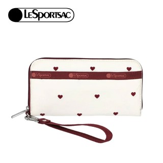 |快速出貨|Lesportsac Tech Wallet Wristlet 腕帶錢包手拿包/ 莓果心刺繡 開學季禮物