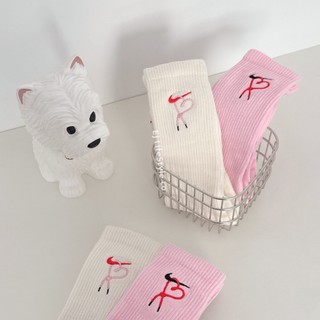 -EJ- 現貨 NIKE EVERYDAY PLUS 情人節 愛心鞋帶 刺繡長襪 奶油 粉 HJ9381-133 663