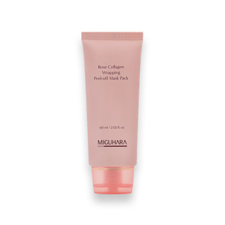 【MIGUHARA】玫瑰膠原蛋白撕拉面膜 60ml 膠原蛋白面膜 抗老 彈力 亮澤 水解膠原蛋白 保濕