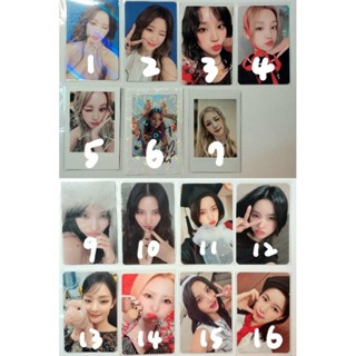 (G)I-DLE 官方小卡、特典卡賣場3 薇娟/米妮/小娟/雨琦/舒華